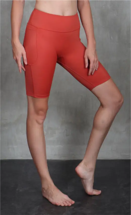 Elsa Bike Pants front view, ready design activewear by Bali Garment Tailor