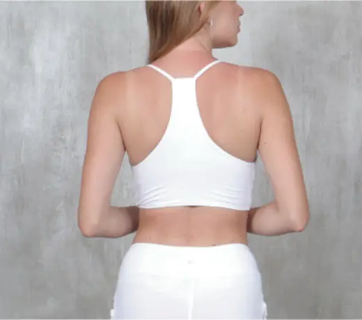 Onik Top back view, ready design activewear by Bali Garment Tailor