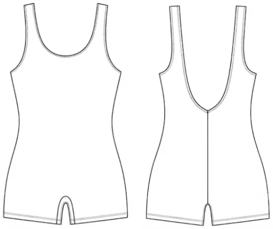 Technical sketch of the Seva Romper