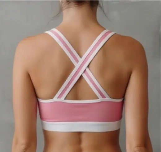 Sora Top back view, ready design activewear by Bali Garment Tailor