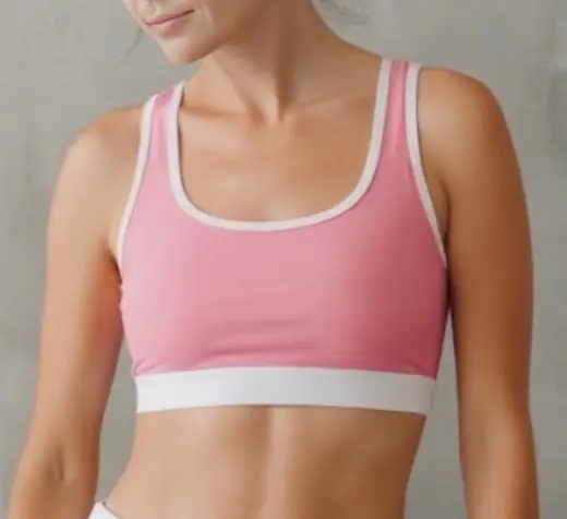 Sora Top front view, ready design activewear by Bali Garment Tailor