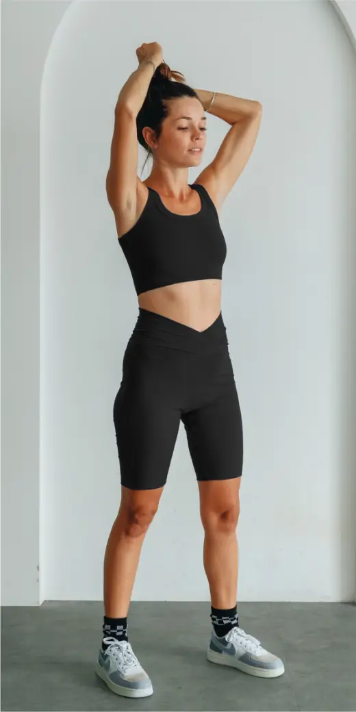 Tunik & Kiky activewear set, full look, ready design activewear by Bali Garment Tailor