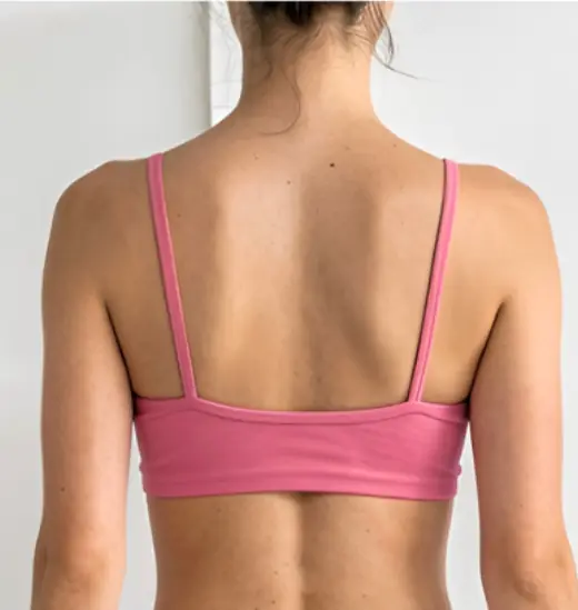 Viora Top back view, ready design activewear by Bali Garment Tailor
