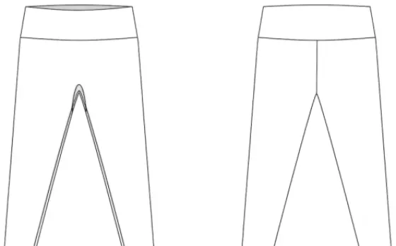 Technical sketch of the Willy Leggings RR 114