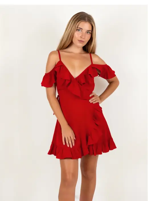 Alicia short dress, ready design resortwear by Bali Garment Tailor