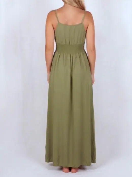 Grace long dress, back, ready design resortwear by Bali Garment Tailor