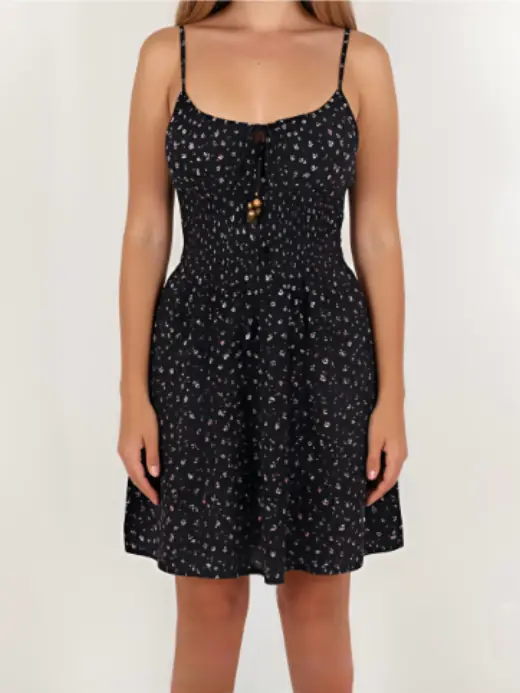 Grace mini dress, front, ready design resortwear by Bali Garment Tailor