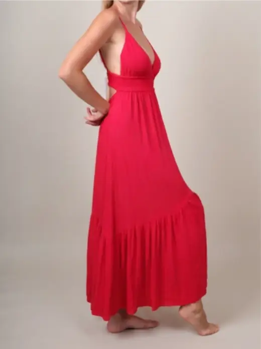 Monica dress, front, ready design resortwear by Bali Garment Tailor