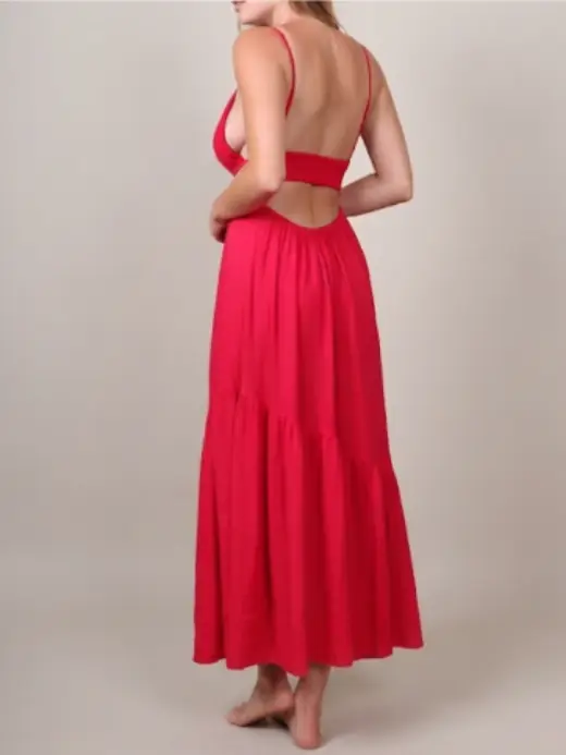 Monica dress, back, ready design resortwear by Bali Garment Tailor