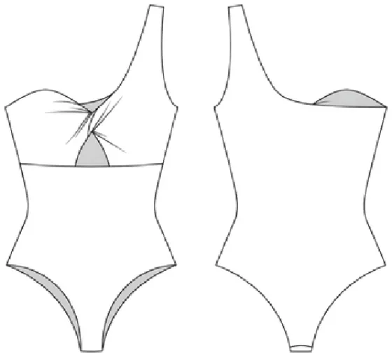 Technical sketch of the One Piece RR 156