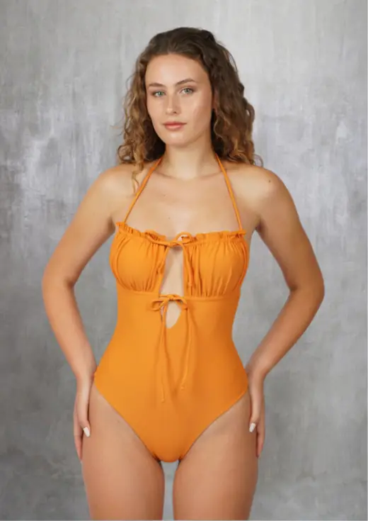 Cindy one piece swimsuit, front, ready design swimwear by Bali Garment Tailor