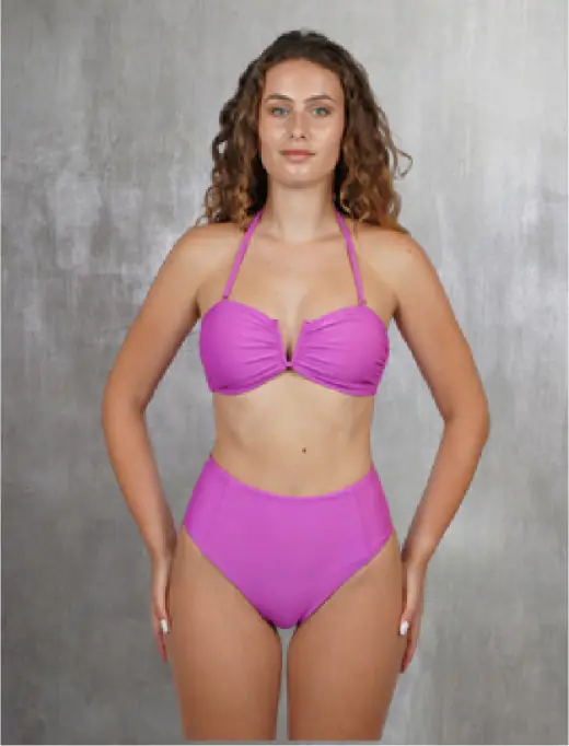 Devi bikini, front, ready design swimwear by Bali Garment Tailor