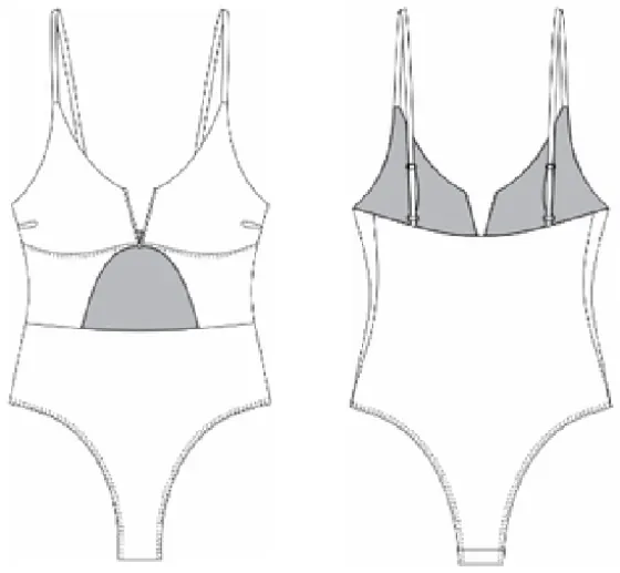 Technical sketch of the One Piece RR 225