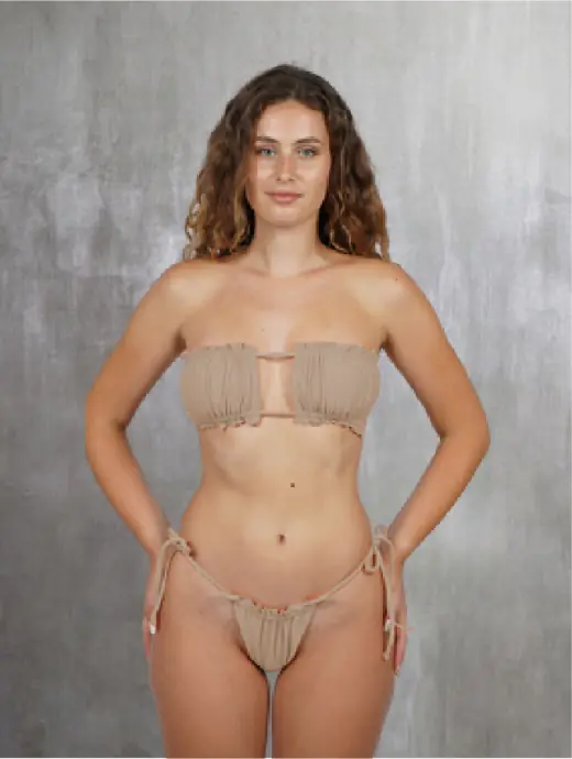 Joana bikini, front, ready design swimwear by Bali Garment Tailor