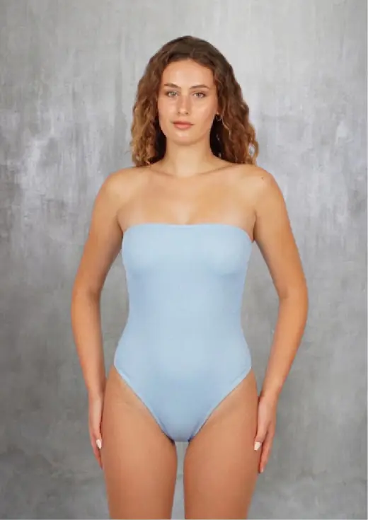 Kemben one piece swimsuit, front, ready design swimwear by Bali Garment Tailor