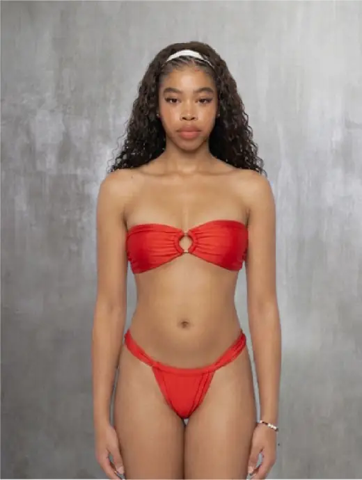 Strawberry bikini, front, ready design swimwear by Bali Garment Tailor