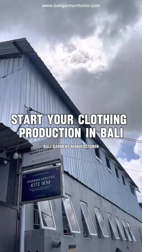 Cutting, sewing and quality control on the Bali Garment Tailor production floor